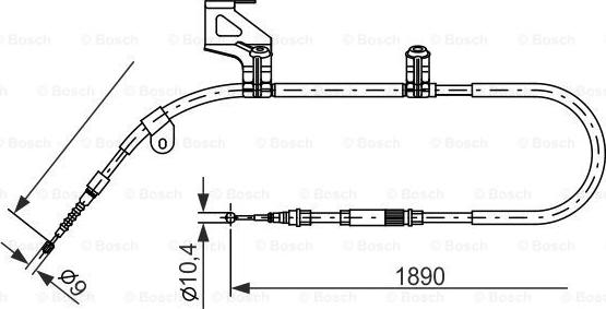 BOSCH 1 987 477 803 - Kabel, dayanacaq əyləci furqanavto.az