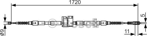 BOSCH 1 987 477 882 - Kabel, dayanacaq əyləci furqanavto.az