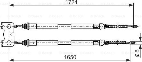 BOSCH 1 987 477 835 - Kabel, dayanacaq əyləci furqanavto.az