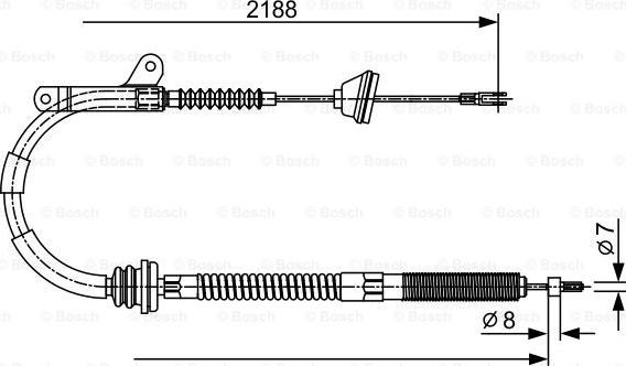 BOSCH 1 987 477 879 - Kabel, dayanacaq əyləci furqanavto.az