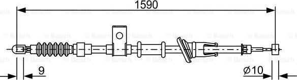 BOSCH 1 987 477 878 - Kabel, dayanacaq əyləci furqanavto.az