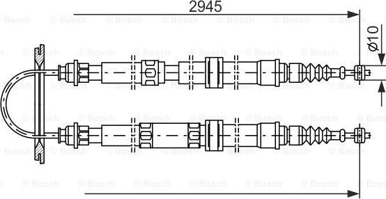 BOSCH 1 987 477 390 - Kabel, dayanacaq əyləci furqanavto.az