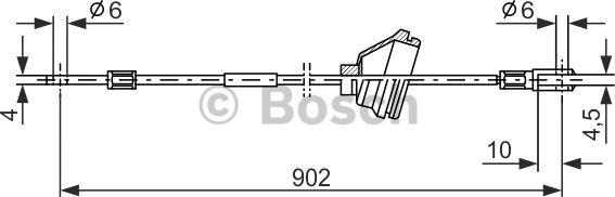 BOSCH 1 987 477 349 - Kabel, dayanacaq əyləci furqanavto.az