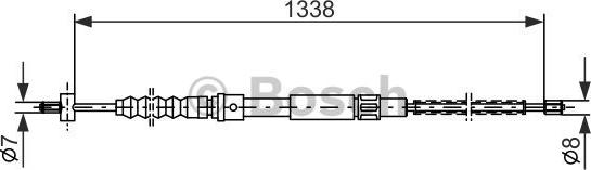 BOSCH 1 987 477 356 - Kabel, dayanacaq əyləci furqanavto.az