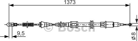 BOSCH 1 987 477 309 - Kabel, dayanacaq əyləci furqanavto.az