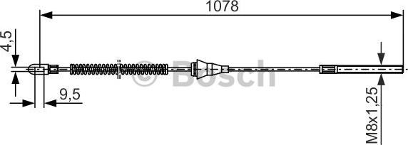 BOSCH 1 987 477 310 - Kabel, dayanacaq əyləci furqanavto.az