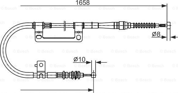 BOSCH 1 987 477 331 - Kabel, dayanacaq əyləci furqanavto.az