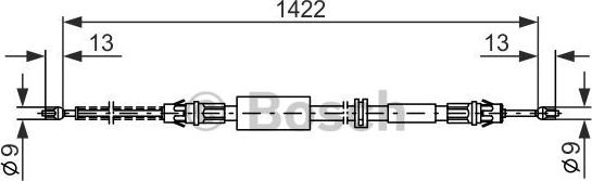 BOSCH 1 987 477 373 - Kabel, dayanacaq əyləci furqanavto.az