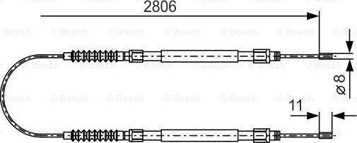 BOSCH 1 987 477 262 - Kabel, dayanacaq əyləci furqanavto.az