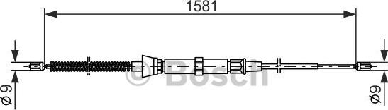 BOSCH 1 987 477 205 - Kabel, dayanacaq əyləci furqanavto.az