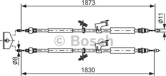 BOSCH 1 987 477 216 - Kabel, dayanacaq əyləci furqanavto.az