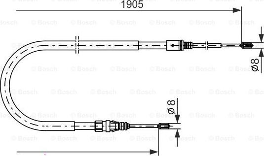 BOSCH 1 987 477 237 - Kabel, dayanacaq əyləci furqanavto.az