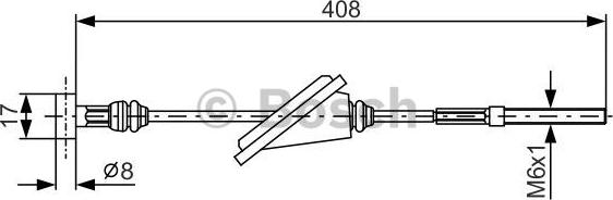 BOSCH 1 987 477 794 - Kabel, dayanacaq əyləci furqanavto.az