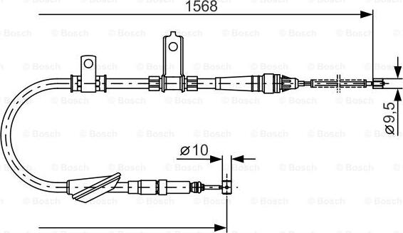 BOSCH 1 987 477 790 - Kabel, dayanacaq əyləci furqanavto.az