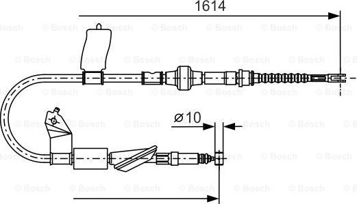 BOSCH 1 987 477 740 - Kabel, dayanacaq əyləci furqanavto.az