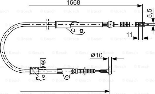 BOSCH 1 987 477 755 - Kabel, dayanacaq əyləci furqanavto.az