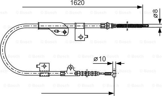 BOSCH 1 987 477 758 - Kabel, dayanacaq əyləci furqanavto.az