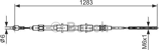 BOSCH 1 987 477 710 - Kabel, dayanacaq əyləci furqanavto.az