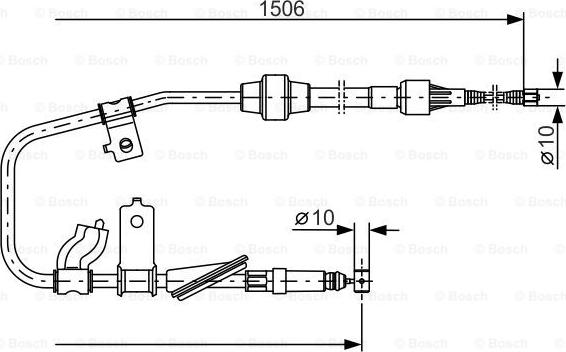 BOSCH 1 987 477 789 - Kabel, dayanacaq əyləci furqanavto.az