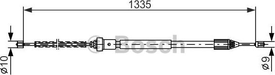 BOSCH 1 987 477 783 - Kabel, dayanacaq əyləci furqanavto.az