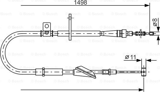 BOSCH 1 987 477 772 - Kabel, dayanacaq əyləci furqanavto.az