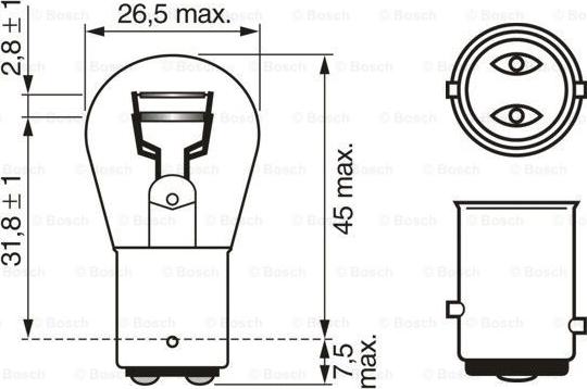 BOSCH 1 987 302 282 - Lampa, göstərici furqanavto.az