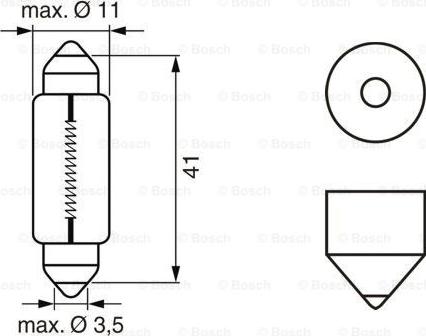 BOSCH 1 987 302 825 - Lampa, daxili işıq furqanavto.az