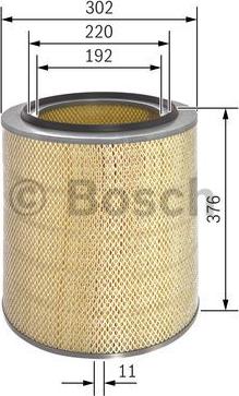 BOSCH 1 457 432 188 - Hava filtri furqanavto.az