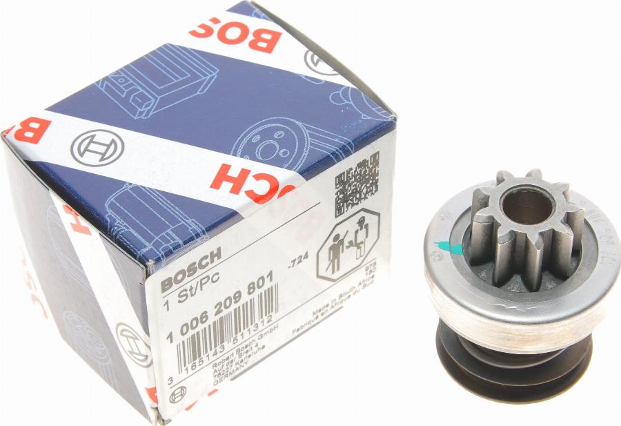 BOSCH 1 006 209 801 - Pinion, başlanğıc furqanavto.az