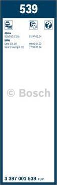 BOSCH 3 397 001 539 - Sülən Bıçağı furqanavto.az