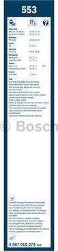 BOSCH 3 397 010 274 - Sülən Bıçağı furqanavto.az