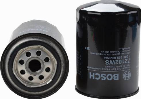 BOSCH F 00E 369 892 - Yağ filtri furqanavto.az