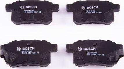 BOSCH F 03B 076 416 - Əyləc altlığı dəsti, əyləc diski furqanavto.az