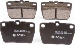 BOSCH F 03B 076 763 - Əyləc altlığı dəsti, əyləc diski furqanavto.az