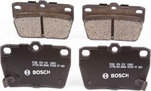 BOSCH F 03B 076 763 - Əyləc altlığı dəsti, əyləc diski furqanavto.az