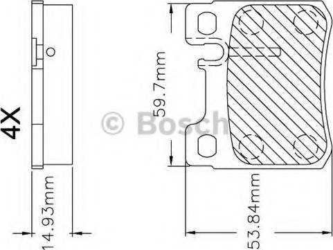 BOSCH F 03B 150 247 - Əyləc altlığı dəsti, əyləc diski furqanavto.az