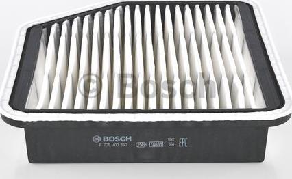 BOSCH F 026 400 192 - Hava filtri furqanavto.az