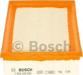 BOSCH F 026 400 345 - Hava filtri furqanavto.az