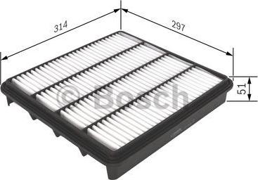 BOSCH F 026 400 296 - Hava filtri furqanavto.az