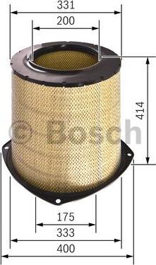 BOSCH F 026 400 207 - Hava filtri furqanavto.az