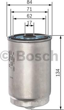 BOSCH F 026 402 097 - Yanacaq filtri www.furqanavto.az