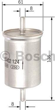 BOSCH F 026 402 124 - Yanacaq filtri furqanavto.az
