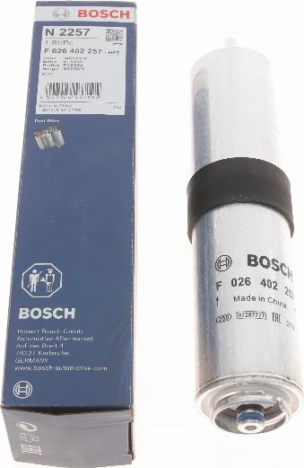 BOSCH F 026 402 257 - Yanacaq filtri furqanavto.az