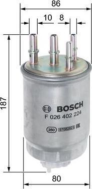 BOSCH F 026 402 224 - Yanacaq filtri furqanavto.az