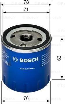 BOSCH F 026 407 022 - Yağ filtri furqanavto.az