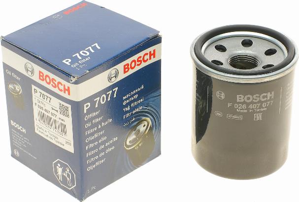 BOSCH F 026 407 077 - Yağ filtri furqanavto.az