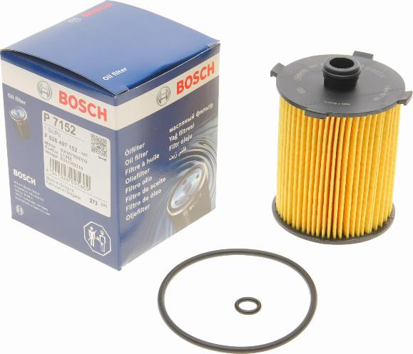 BOSCH F 026 407 152 - Yağ filtri furqanavto.az