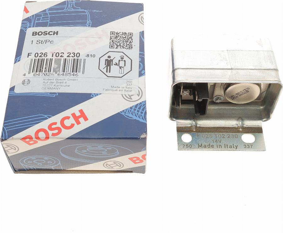 BOSCH F 026 T02 230 - Gərginlik tənzimləyicisi, alternator furqanavto.az