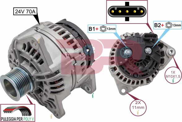 BOTTO RICAMBI BREL2318 - Alternator furqanavto.az