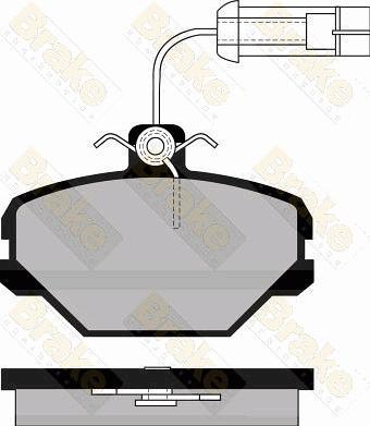 Brake Engineering PA495 - Əyləc altlığı dəsti, əyləc diski furqanavto.az